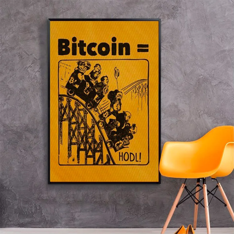 bitcoin baltas plakatas