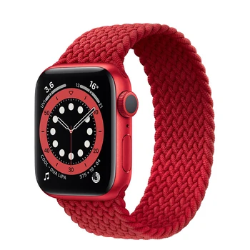 1:1 Oficialus Diržu, Apple Watch Serijos 6 5/SE/4 Pintas Solo Linijos 40MM 44MM Austi Watchbands Už iwatch 3/2/1 38MM 42MM Dirželis