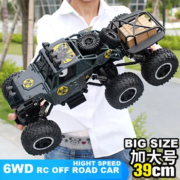 1:10 6WD RC Automobilių 2.4 G Radijo Kontroliuoti RC Automobilių Žaislų Buggy 2019 Didelės spartos Sunkvežimių Off-Road Laipiojimo Transporto priemonės žaislas