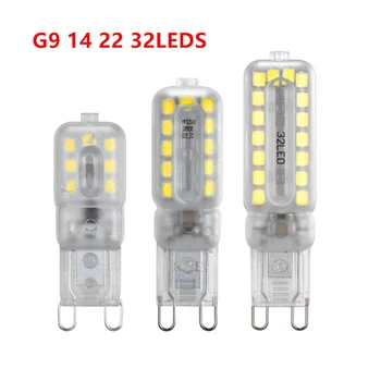 1-10PACK G9, LED Lemputės, šviesos srautą galima reguliuoti 3/5/7W Bi-Pin Bazę 20/40/60 W Halogeninės Lemputės Lygiavertis Pakeitimas Warm White, Cool White D30
