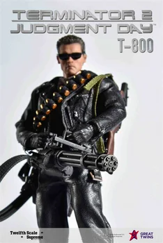 1/12 Arnoldas Schwarzeneggeris Veiksmų Skaičius, Terminators 2 Judgenent Dieną T800 LABAI DVYNIAI gerbėjai kolekcija