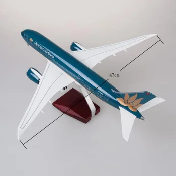1/130 Masto 47cm Lėktuvo B787 Dreamliner Orlaiviai, Vietnam Airlines Modelis W Šviesos ir Ratų Diecast Plastiko Plokštumos