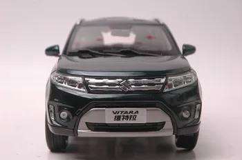 1:18 Diecast Modelis Suzuki Vitara Eskudas 2016 M., tamsiai Žalios spalvos VISUREIGIS Lydinio Žaislas, Miniatiūrinių Automobilių Kolekcija Dovanos Gran