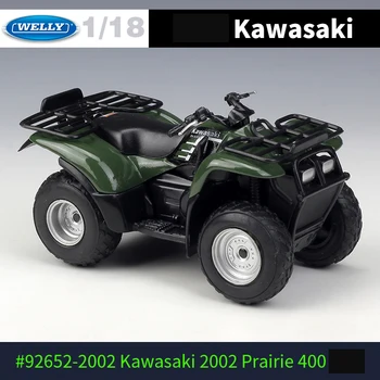 1:18 Welly Kawasaki Motociklų Prairie 400 Ninja ZX10-RR Metalo Lydinio Kolekcijos Modelis Žaislą Dovanų Modeliavimas Automobilį