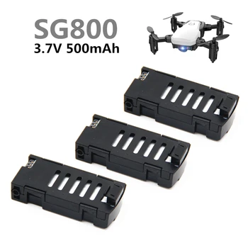 1/2/3pcs), 3,7 v 500mAh Lipo Baterija SG800 Rc Quadcopter Atsarginės Dalys Baterijos Priedai SG800 RC Drones