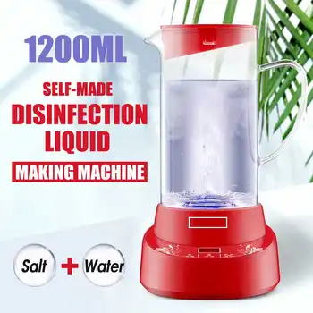 1.2 L Gaunamas Hipochlorito Rūgšties Vandens Dezinfekavimo Mašina, Natris Gaunamas Hipochlorito Generatorius Sveiką Namų Dezinfekavimo Mašina