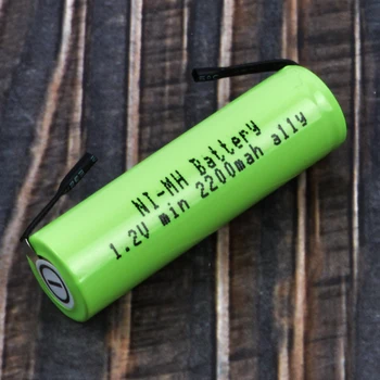 1.2 V AA įkraunamos baterijos 2200mah Philips HQ6095 HQ6695 HQ6920 HQ665HQ686 HQ6849 HQ6070 hq6071 skustuvas skustuvai baterija