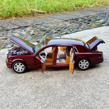 1:24 Diecast Už TheRolls-Royce Ghost Elegantiška Prabanga Sedanas Limuzinas Limuzinai Metalo Automobilio Modelio Surinkimo 6 Duris, Žaislai, Transporto Priemonės
