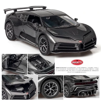 1:32 Anglies pluošto Bugatti Centodieci Diecasts & Žaislas Transporto priemonių, Žaislų Metalo Žaislas Automobilio Modelio Aukštos Modeliavimas Traukti Atgal Kolekcija Vaikams