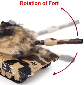 1:32 RC tankai Karinės Taktinės Transporto priemonės Didelis Interaktyvus Nuotolinio Valdymo Karo Tankas su Šaudyti Kulkomis Modelis Elektroniniai Žaislai