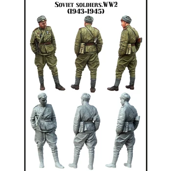 1/35 Sovietų Kareivių.WW2 Dervų rinkinys karių GK Karinė tema Sceną kartu Nepadengtas Jokia spalva