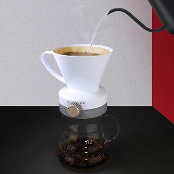 1-4 Puodelius Kavos Dripper Kūrybos Rezervuotis Laiką Lašinamas Kavos Filtras Taurės Nuolatinis Apipilti Kavos virimo aparatas Variklio PP medžiaga