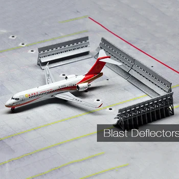 1:400 oro Uosto Įrenginio Modelio Keleivinių Lėktuvų Reflektoriai Anti-jet Pažadinti Prietaiso Aerodrome Priedai Aerodromo Scena Modeliavimas