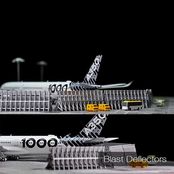 1:400 oro Uosto Įrenginio Modelio Keleivinių Lėktuvų Reflektoriai Anti-jet Pažadinti Prietaiso Aerodrome Priedai Aerodromo Scena Modeliavimas