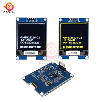 1.5 colių 128x128 OLED Ekranas Skydas LCD Ekrano Modulis SSD1327 Vairuotojo Chip I2C IIC Sąsaja 3.3 V-5V Už Arduino STM32