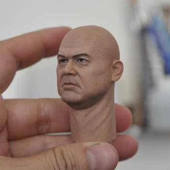 1/6 Aukso galvos skulptūra super villain Plikas gaujos bosas galvos skulptūra modelis tinka 12 colių veiksmų pav.