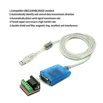 1.6 ft/0,5 M USB 2.0 RS-485, RS-422 DB9 (COM Nuoseklųjį Prievadą Prietaiso Konverteris Adapterio Kabelis, Paremti 