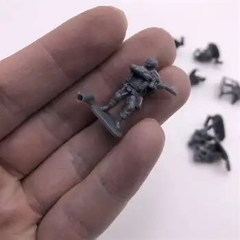 1:72 4D Surinkti Kareivis Modelis Plastiko Mažas Kareivis Įvairių Formų Smėlio Stalo Modelis Žaislas