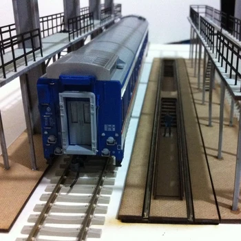 1:87 HO Masto Traukinio Geležinkelio Scenos Dekoracija Traukinių techninės Priežiūros Garažas Modelis Smėlio Lentelė modelių Kūrimo Rinkinį