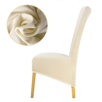 1 gabalas Gryna spalva vientisa spalva didelis kėdė padengti elastinga, sėdynės, kėdė apima ruožas aukštos karalius atgal Užvalkalai už pokylių viešbutyje