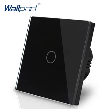 1 Gauja WIFI Touch Kontrolės Jungiklis Wallpad 1 Gaujos 1 Būdas Sienos Jungiklis, Stiklo Panelė Smart Home Alexa 