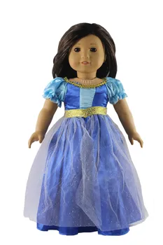 1 Komplektas Suknelė Lėlės drabužius 18 colių Amerikos mergina Lėlės Rankų darbo Princesė Dress X05