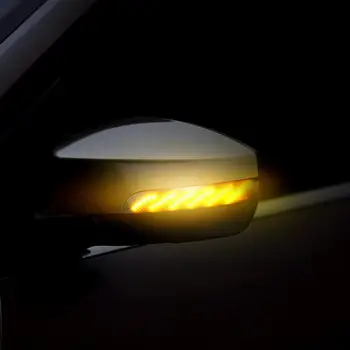 1 Pora Teisę & Kairiojo Posūkio Signalo Lemputė LED Pusėje valdomi Išoriniai galinio vaizdo Veidrodėliai Indikatorius, Indikatorių Šviesos Ford Kuga/Pabėgti Ecosport 13-18