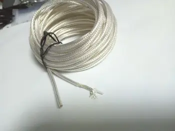1 Reel balta 200M RF Koaksialinis Kabelis 50ohm M17/113 RG316 Vieną Ekranuotas kabelis Atsparus aukštai temperatūrai 250 ℃
