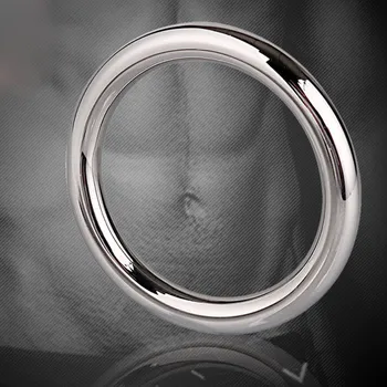 1 VNT 40 45 50 mm Male Gaidys Žiedas, Nerūdijančio Plieno, varpos žiedas Vyrams Atidėti ejakuliacija gaidys žiedas sekso žaisliukai vyrams erotinius žaidimus Cockring