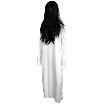 1 vnt Baisu Kostiumas Prabangus Dvasios Nuotaka Dress Helovinas Siaubo Kostiumas White Zombie Tiktų Vaikams, Moterims Studentas