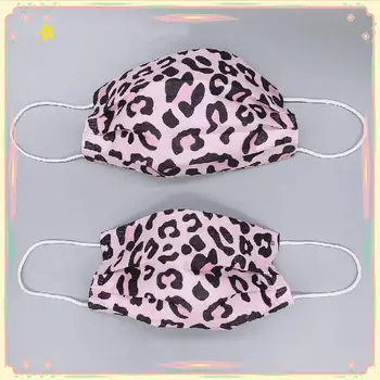 10-500pcs Unisex Vienkartiniai Kaukė Mados Pink Leopard Spausdinti Kvėpuojantis 3 Sluoksnis Filtro Lauko Suaugusių Vaikų Burnos, Veido Kaukė