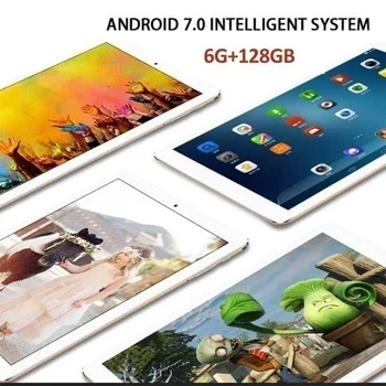 10 colių android tablet PC 6GB RAM 128GB Storage WiFi SIM kortelės ,1280*800 IPS Ekranas, Dual Kameros Touch Screen Tablet PC žaidimų