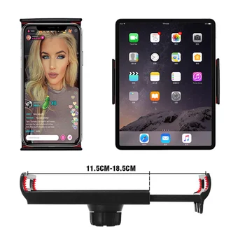 10 colių LED Šviesos Žiedas Su Telefono Trikojis Stovas Kameros Fotografijos Vaizdo Įrašymo Selfie Ratas Lempos TabletHolder iPad Video