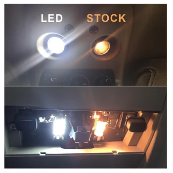 10 Lemputes Baltos spalvos LED Automobilių Žemėlapis Lubų apšvietimo, Interjero Komplektas Tinka Hyundai Accent (2012-M. 2016 m. 2017 Magistraliniai Krovinių Licencijos numerio ženklo apšvietimo Žibintas