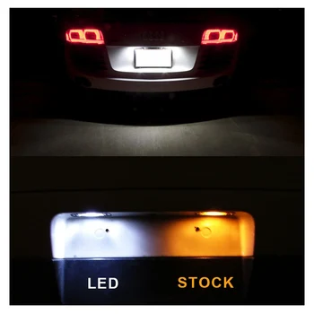 10 Lemputes Baltos spalvos LED Automobilių Žemėlapis Lubų apšvietimo, Interjero Komplektas Tinka Hyundai Accent (2012-M. 2016 m. 2017 Magistraliniai Krovinių Licencijos numerio ženklo apšvietimo Žibintas