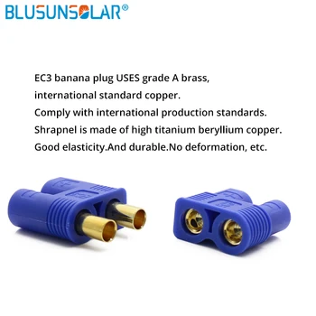 10 porų/daug EC3 Aukso Kulka Banana Plug Jungtis Su Būsto RC Lipo Baterijos ESC Greičio reguliatorius Variklio Dalis