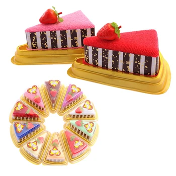 10 rinkiniai Mielas Mini sumuštinių formos Tortas Medvilnės Rankšluostį Vaikai Rankšluosčiu, Veidą Rankšluosčiu Šalis Dovanos, 20 x 20 CM
