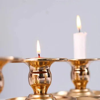 10 Vnt Metaliniu Žvakių Laikiklis Tinka Siaurėjantys ir Žvakidės Tealights ir Ramstis, Žvakės, Langų ir Mantijos Ekranas