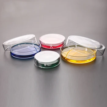 10 vnt/pak 90mm Stiklo Petri Lėkštelę Bakterijų Kultūros Patiekalas boro silikatinio Stiklo, Chemijos Laboratorinė Įranga