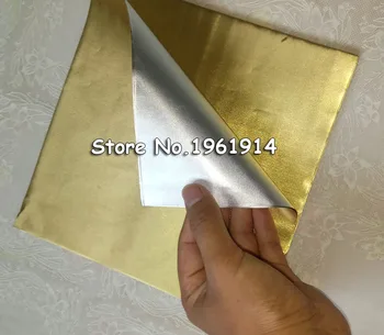 100 lapų 20*20cm Aukso Aliuminio Foliją Įvynioti Popieriaus Vestuvių Šokolado Popieriaus, Saldainių Vyniojimo Popieriaus Lakštai Nemokamas Pristatymas