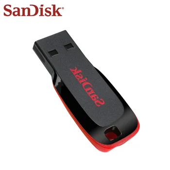 100 Originalias Sandisk Pen Ratai CZ50 USB Flash Diskas 128GB 32GB 64GB Didelės Spartos 16 GB 8 GB Atminties kortelė USB Mini U Diską, USB 2.0