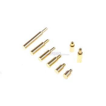 100 vnt skersmuo-1,5 mm spyruoklinė Miniatiūriniai pogo pin jungties aukštis 3 3.5 4 4.5 5 5.5 6 6.5 7 8 9 10 mm SMD Atskiras Zondas