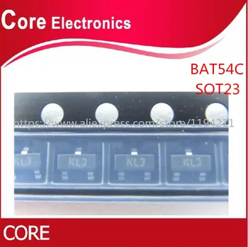 1000PCS Schottky diodas SOT-23 diodų KL3 BAT54 SURFACT MOUNT SCHOTTKY BARRIER BAT54C
