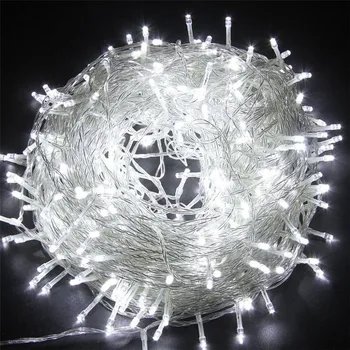 100M LED string Pasakų šviesos šventė apdailos AC220V 110V girliandą kalėdų žiburiai, lauko šviesos valdiklis гирлянда RU