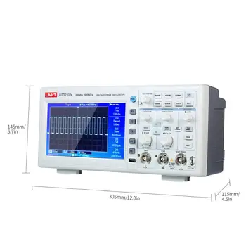 100MHz Skaitmeninės Stendo Oscilloscope Logic Analyzer Pralaidumo 2 Kanalų 500Ms/S Saugojimo Nešiojamų 7
