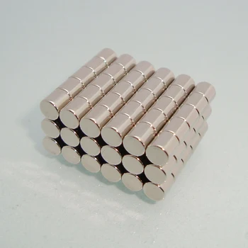 100vnt 4x4mm Stiprus Cilindro Retųjų Žemių Magnetas Neodimio Urmu Lapas N38H Mini Maži, Apvalūs Magnetai Diskas 4*4mm Magnetinės Medžiagos,