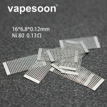 100vnt Aukštos kokybės Tinklinės Prebuild Ritė Ni80 0.12 mm A1 0.13 omo Elektroninių Cigarečių 