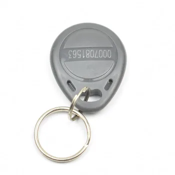 100vnt/Daug 125khz RDA EM4100 TK4100 Raktų Žiedai Simbolinis Žymes Keyfobs Keychain asmens TAPATYBĖS Kortelę-Skaityti-Tik Prieigos Kontrolės RFID Kortelę