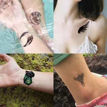 100vnt laikina tatuiruotė lipdukai mielas mažai tatuiruotė lipdukai stilingas vandeniui netikrą tatuiruotės