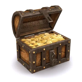 100vnt Plastiko Aukso Lobio Monetų Kapitonas Piratų Partija Pasisako Apsimesti, Lobių Skrynią Vaikams Šalies Prekių Monetų 8ZHH203